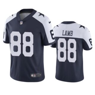 Men's #88 Ceedee Lamb Dallas Cowboys Navy Alternate Vapor Limited Jersey Stitched