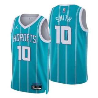 Men's Ish Smith Charlotte Hornets 75th Anniversary Diamond Jersey