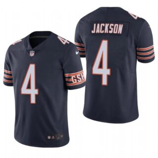 Men's #4 Eddie Jackson Chicago Bears Vapor Limited Jersey Stitched Navy