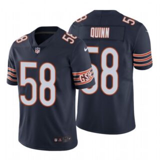 Men's #58 Robert Quinn Chicago Bears Vapor Limited Jersey Stitched Navy