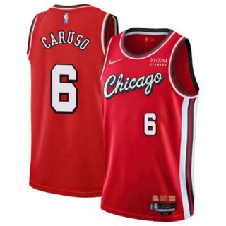 Men's #6 Alex Caruso Chicago Bulls 75th Anniversary Diamond Jersey
