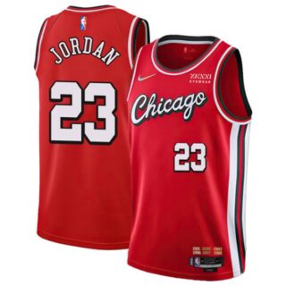 Men's #23 Michael Jordan Chicago Bulls 75th Anniversary Diamond Jersey