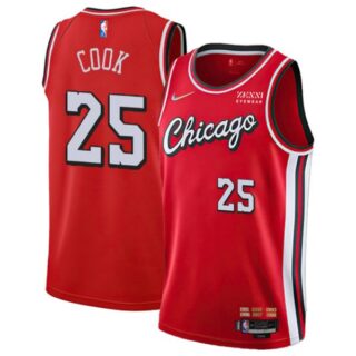 Men's #25 Tyler Cook Chicago Bulls 75th Anniversary Diamond Jersey