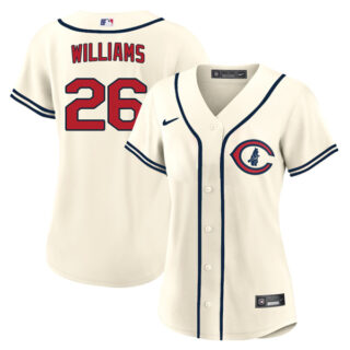 Women's Chicago Cubs Billy Williams 2022 Field of Dreams Cream Stitched Jersey With Name