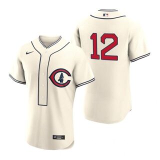 Men's Flex Base Chicago Cubs Codi Heuer 2022 Field of Dreams Cream Stitched Jersey