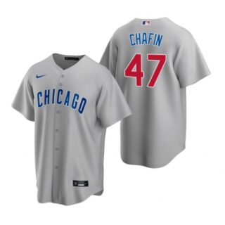 Men's Andrew Chafin Chicago Cubs Cool Base Jersey Gray