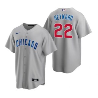 Men's Jason Heyward Chicago Cubs Cool Base Jersey Gray
