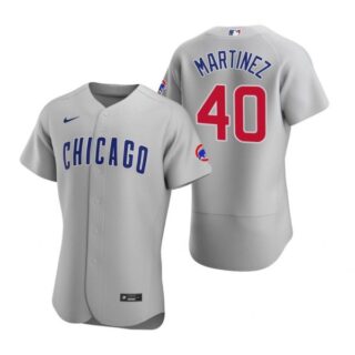 Men's Jose Martinez Chicago Cubs Flex Base Jersey Gray