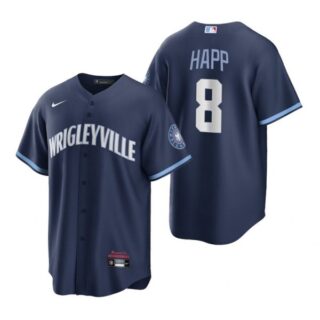 Youth Chicago Cubs Ian Happ City Connect Wrigleyville Jersey Navy Stitched
