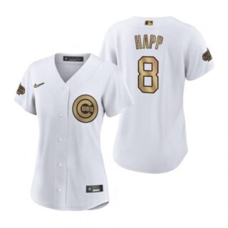 Women's Ian Happ Chicago Cubs 2022 MLB All-Star Game White Stitched Jersey