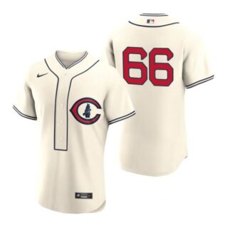 Men's Flex Base Chicago Cubs Rafael Ortega 2022 Field of Dreams Cream Stitched Jersey