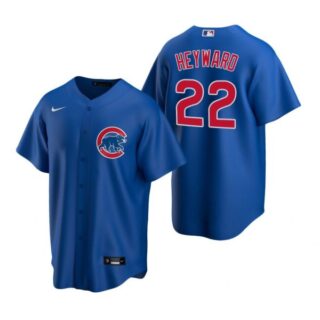 Men's Jason Heyward Chicago Cubs Cool Base Jersey Royal