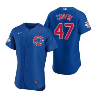Men's Andrew Chafin Chicago Cubs Flex Base Jersey Royal