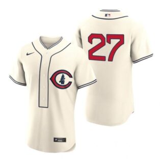 Men's Flex Base Chicago Cubs Seiya Suzuki 2022 Field of Dreams Cream Stitched Jersey