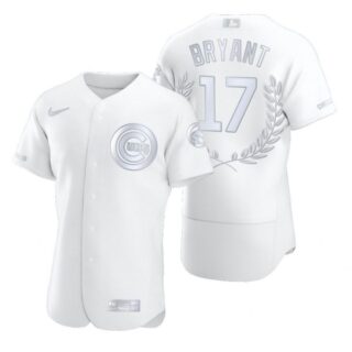 Men's Kris Bryant Chicago Cubs Flex Base Jersey White Award