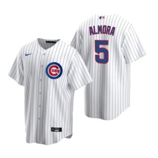 Men's Albert Almora Jr. Chicago Cubs Cool Base Jersey White
