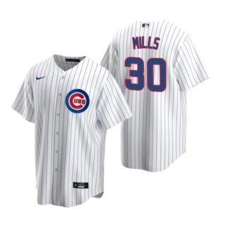 Men's Alec Mills Chicago Cubs Cool Base Jersey White