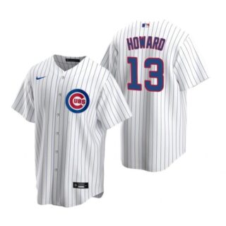 Men's Ed Howard Chicago Cubs Cool Base Jersey White