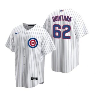 Men's Jose Quintana Chicago Cubs Cool Base Jersey White