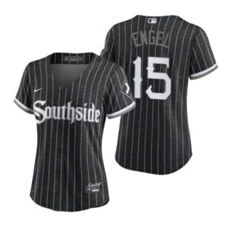 Women Chicago White Sox Adam Engel 2021 City Connect Southside Jersey Black Stitched