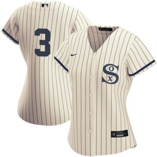 Women Chicago White Sox #3 Harold Baines Field of Dreams Throwback Jersey Stitched