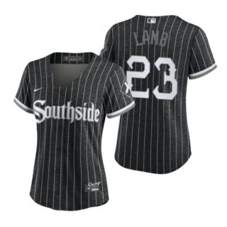 Women Chicago White Sox Jake Lamb 2021 City Connect Southside Jersey Black Stitched