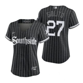 Women Chicago White Sox Lucas Giolito 2021 City Connect Southside Jersey Black Stitched