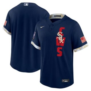 Men's - Cool Base Chicago White Sox 2021 MLB All-Star Navy Jersey Worn In-Game - Stitched