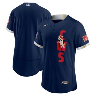 Men's - Flex Base Chicago White Sox 2021 MLB All-Star Navy Jersey Worn In-Game - Stitched