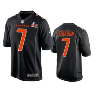 Men's Boomer Esiason Cincinnati Bengals 2022 Super Bowl LVI Black Bound Game Stitched Jersey