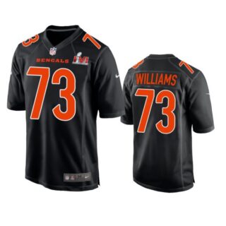 Men's Jonah Williams Cincinnati Bengals 2022 Super Bowl LVI Black Bound Game Stitched Jersey