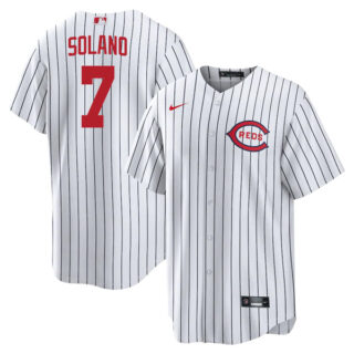 Youth Cincinnati Reds Donovan Solano 2022 Field of Dreams White Stitched Jersey With Name