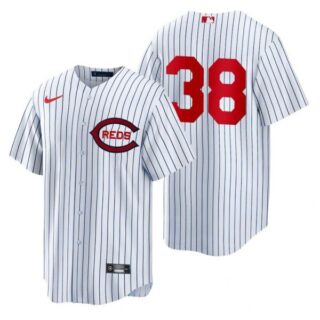 Youth Cincinnati Reds Justin Dunn 2022 Field of Dreams White Stitched Jersey