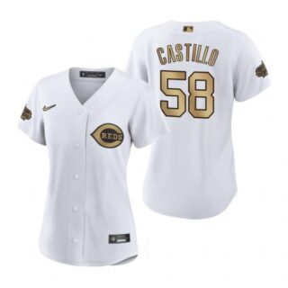Women's Luis Castillo Cincinnati Reds 2022 MLB All-Star Game White Stitched Jersey
