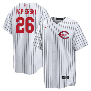 Youth Cincinnati Reds Michael John Papierski 2022 Field of Dreams White Stitched Jersey With Name