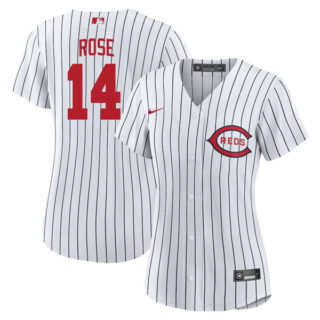 Women's Cincinnati Reds Pete Rose 2022 Field of Dreams White Stitched Jersey With Name