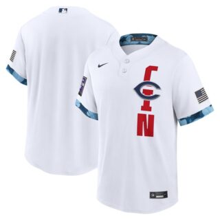 Youth Cincinnati Reds 2021 MLB All-Star White Jersey Worn In-Game - Stitched