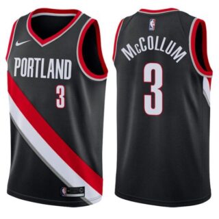 Men's C.J. McCollum Portland Trail Blazers Basketball Jersey Black