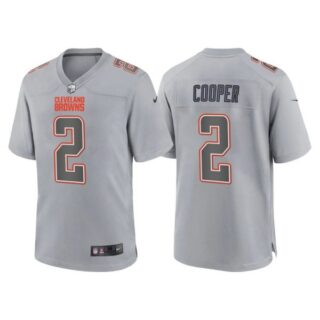 Youth Cleveland Browns Amari Cooper Gray Atmosphere Fashion Stitched Jersey