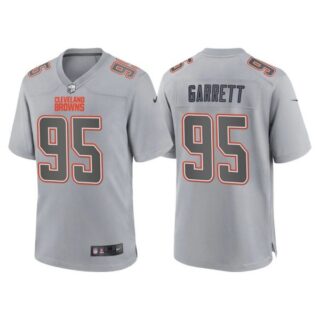 Youth Cleveland Browns Myles Garrett Gray Atmosphere Fashion Stitched Jersey
