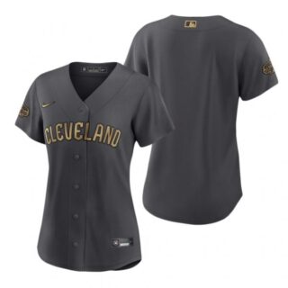 Women's Cleveland Guardians 2022 MLB All-Star Game Charcoal Black Stitched Jersey
