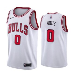Men's Coby White Chicago Bulls Basketball Jersey White Association