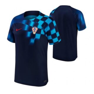 Youth Croatia National Team Dark Blue Away Soccer Jersey 2022-23