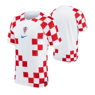 Youth Croatia National Team White Home Soccer Jersey 2022-23