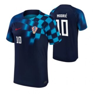 Youth Luka Modric Croatia National Team Dark Blue Away Soccer Jersey 2022-23