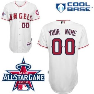customized los angeles angels of anaheim jersey white home cool base 2010 all star patch baseball jersey