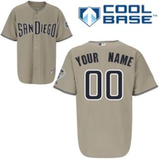 customized san diego padres jersey grey road cool base baseball jersey