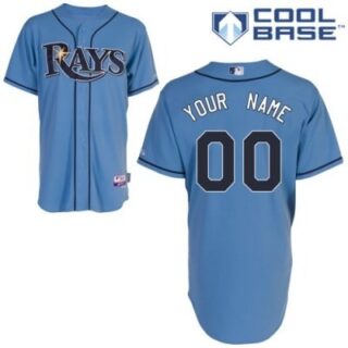customized tampa bay rays jersey light blue 2010 cool base baseball jersey