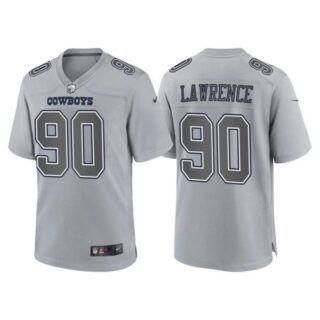 Men's Dallas Cowboys Demarcus Lawrence Gray Atmosphere Fashion Stitched Jersey