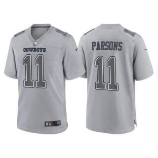 Men's Dallas Cowboys Micah Parsons Gray Atmosphere Fashion Stitched Jersey